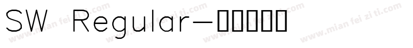 SW Regular字体转换